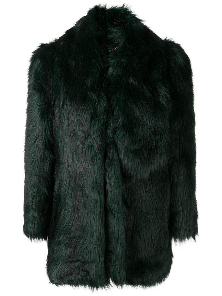 Misbhv Oversized Faux Fur Jacket - Green