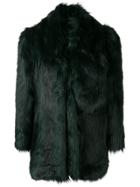 Misbhv Oversized Faux Fur Jacket - Green