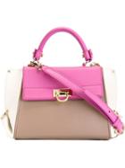 Salvatore Ferragamo Sofia Tote, Women's, White, Calf Leather