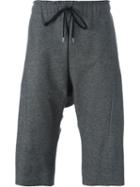 Individual Sentiments Track Shorts, Adult Unisex, Size: 0, Grey, Cotton/polyurethane