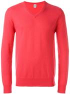 Eleventy V-neck Sweater, Men's, Size: Medium, Pink/purple, Cashmere