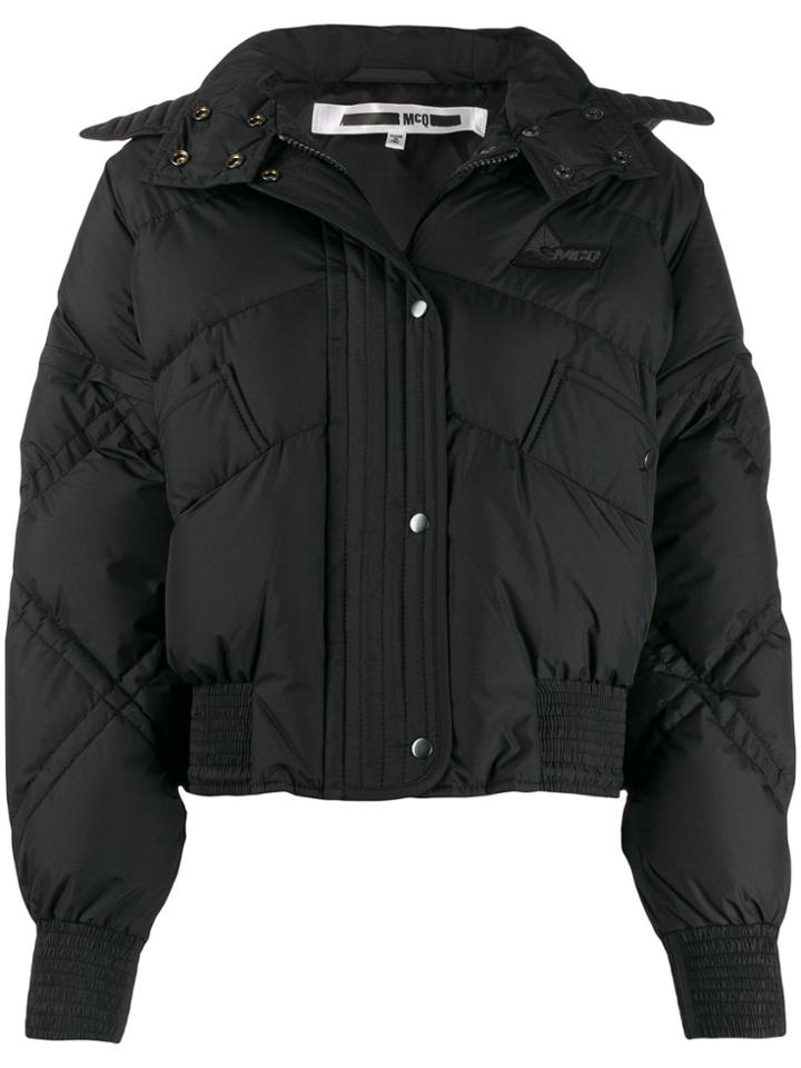 Mcq Alexander Mcqueen Hooded Padded Jacket - Black