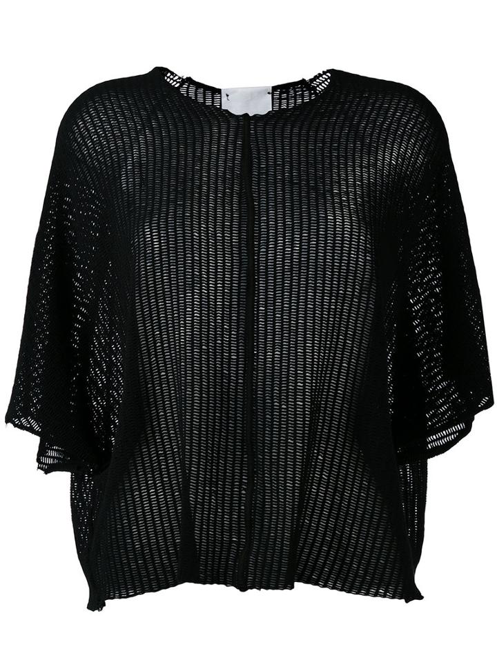 Lost & Found Ria Dunn Knitted T-shirt, Women's, Size: Small, Black, Cotton/spandex/elastane