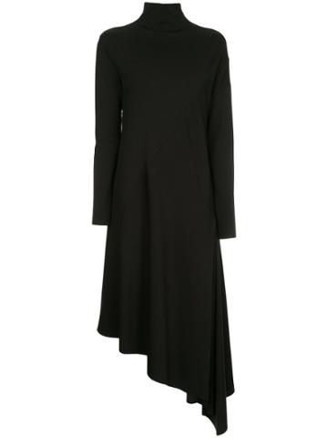 Ll By Litkovskaya Asymmetric Jersey Dress - Black