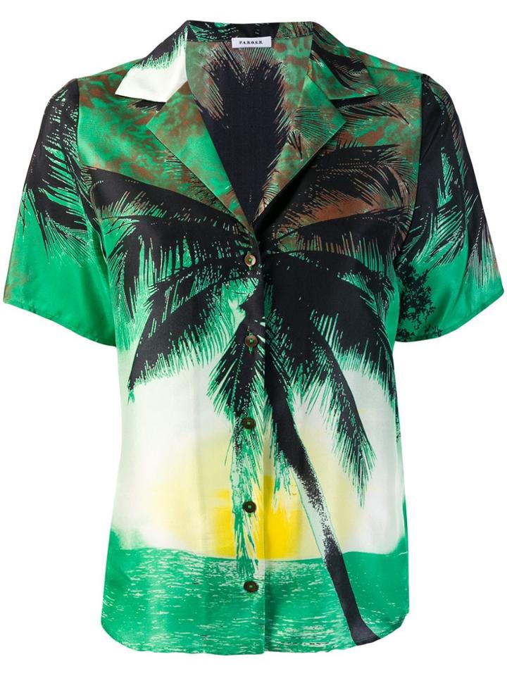 P.a.r.o.s.h. Tropical Blouse - Green
