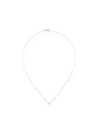 Wouters & Hendrix Gold Single Diamond Short Necklace, Women's, Metallic