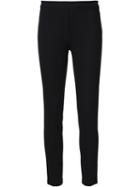 Ralph Lauren Black Skinny Cropped Trousers, Women's, Size: Large, Acetate