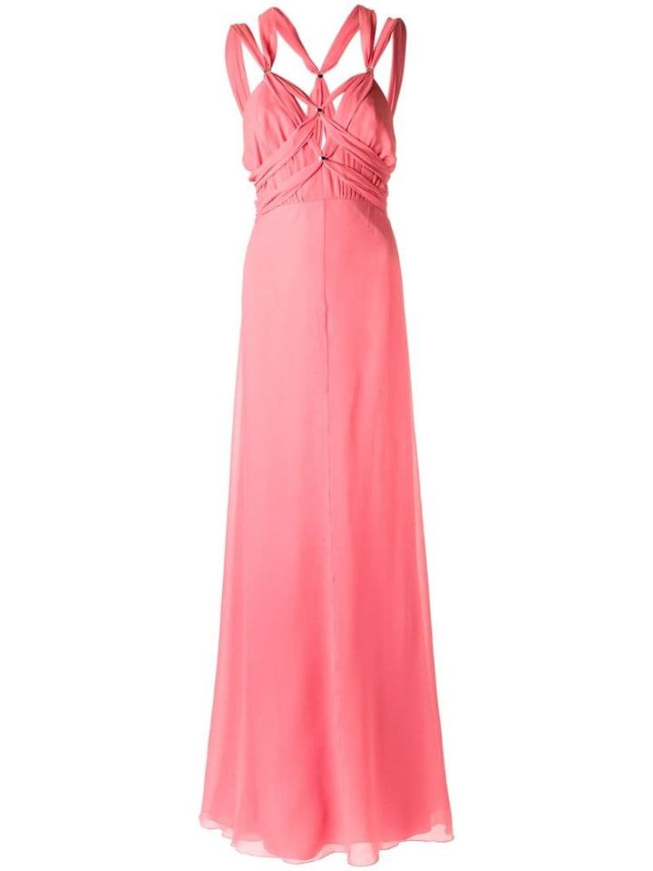 Tufi Duek Strappy Gown - Pink