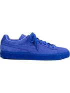 Puma Textured Sneakers, Women's, Size: 6.5, Blue, Leather/rubber