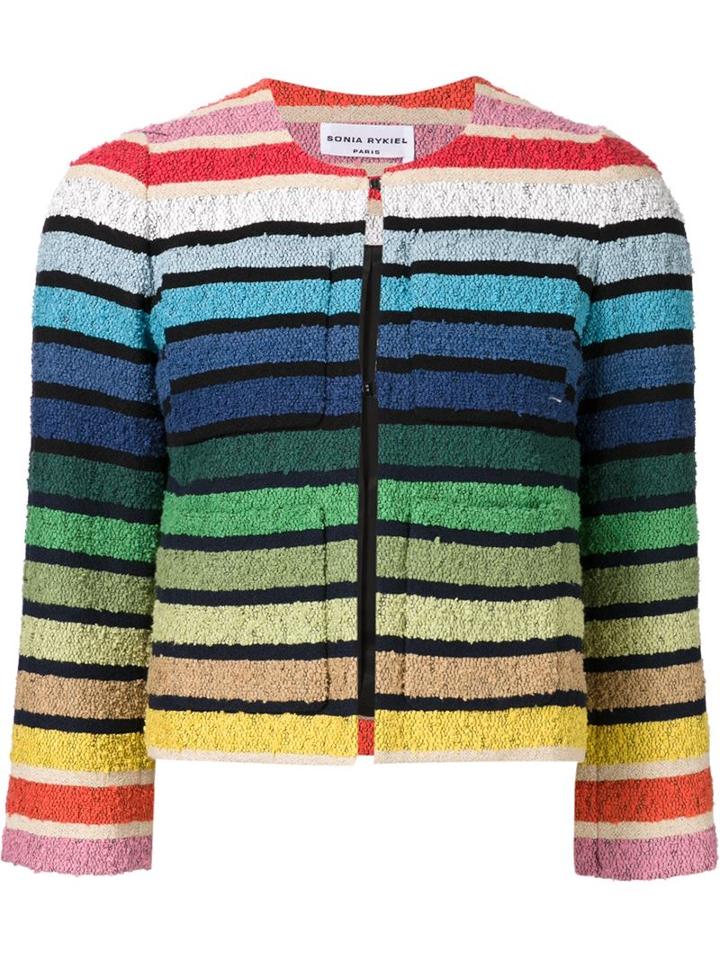 Sonia Rykiel Rainbow Cropped Jacket