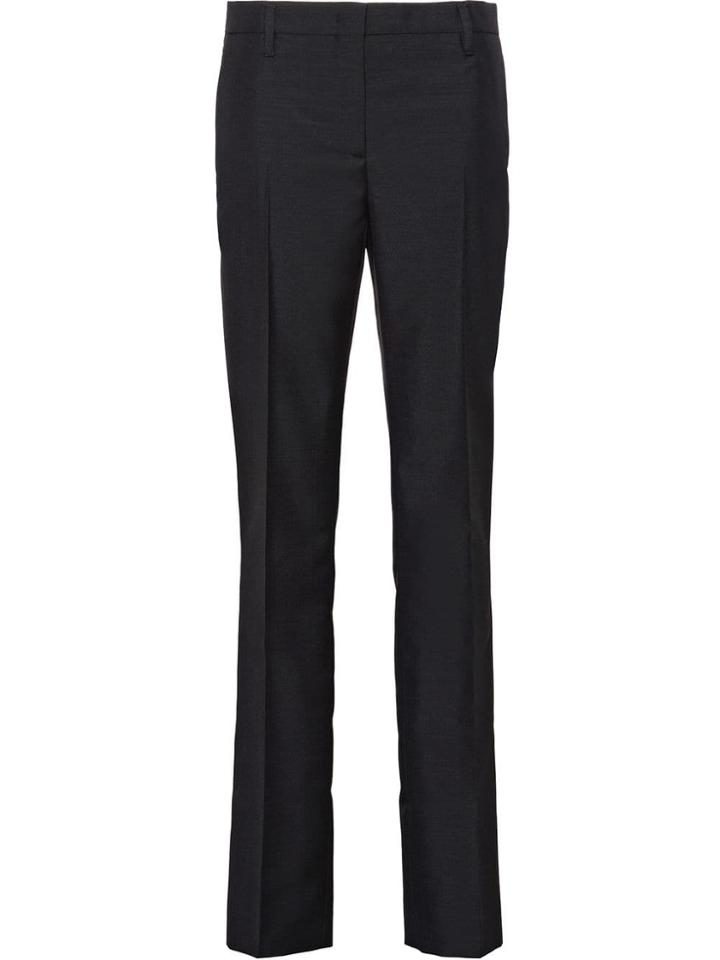 Prada Kid Mohair Trousers - Black
