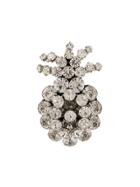No21 Embellished Pineapple Brooch - Silver