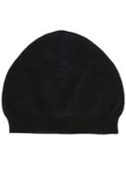 Rick Owens - Ribbed Beanie - Women - Virgin Wool - One Size, Women's, Black, Virgin Wool