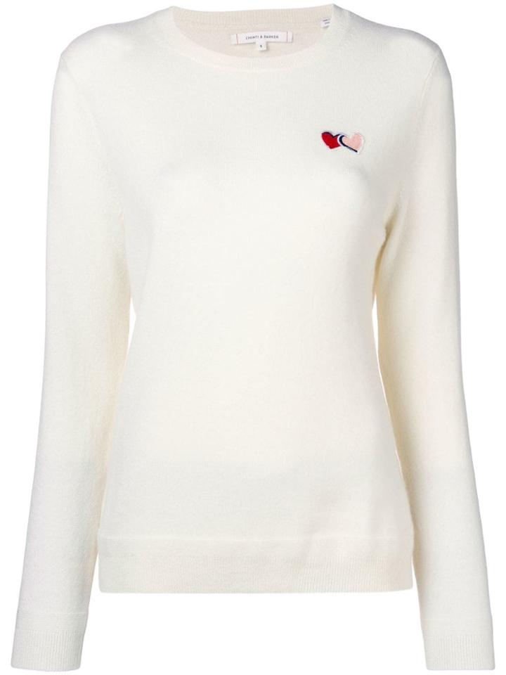 Chinti & Parker Logo Sweater - Neutrals