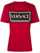 Versace Vintage 90s Logo T-shirt - Red