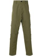 Stone Island Shadow Project Drop Crotch Cargo Trousers - Green