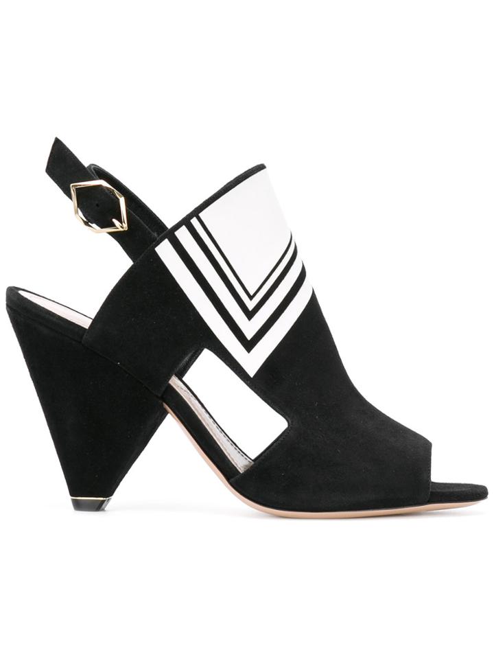 Nicholas Kirkwood Labyrinth Opticollage Peep-toe Boots - Black
