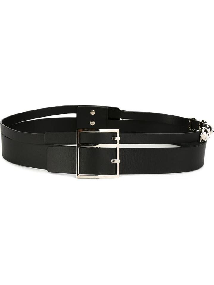 Versus Silver-tone Buckle Double Belt