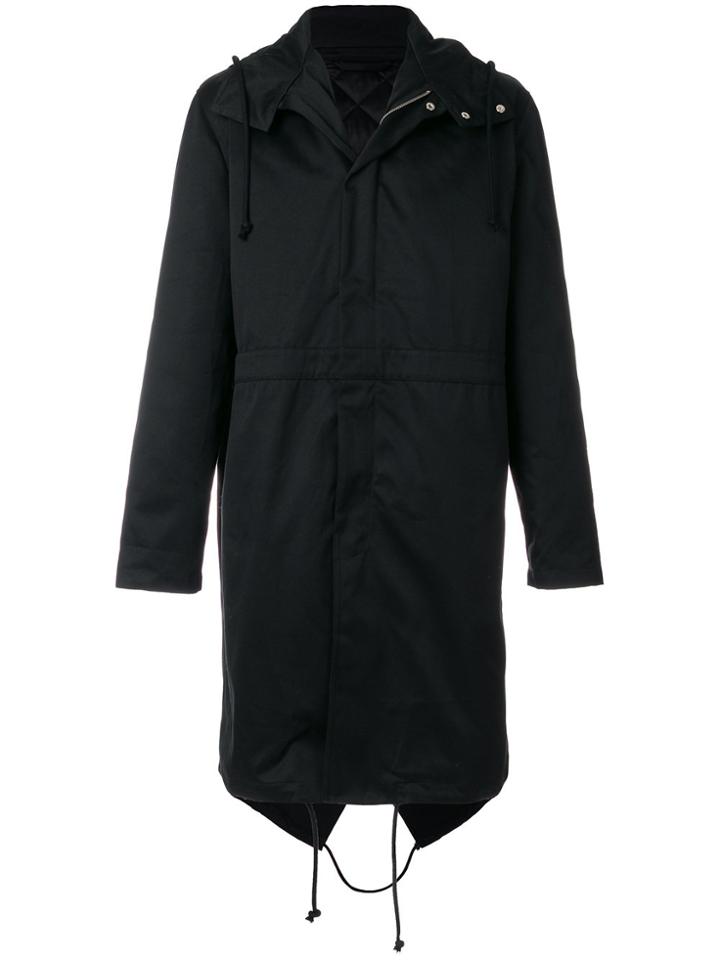 Raf Simons Rear Print Parka - Black
