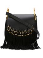Chloé Hudson Shoulder Bag, Women's, Black, Leather/suede