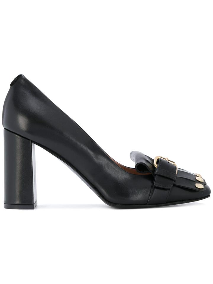 Twin-set Studded Buckle Pumps - Black