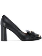 Twin-set Studded Buckle Pumps - Black