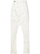 Lost & Found Rooms Splatter Pattern Trousers - White