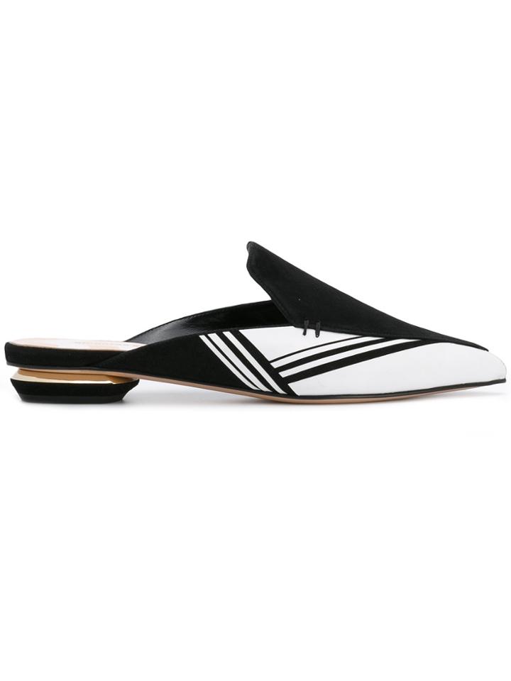 Nicholas Kirkwood Beya Opticollage Mules - Black