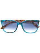 Mcq By Alexander Mcqueen Eyewear Square Frame Sunglasses - Blue
