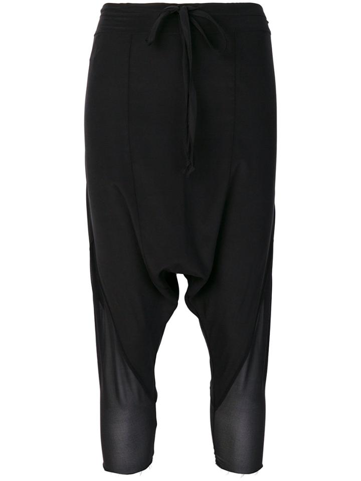 Lost & Found Ria Dunn Dropped Crotch Trousers - Black
