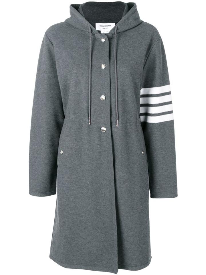 Thom Browne 4-bar Tech Piqué Sport Parka Coat - Grey