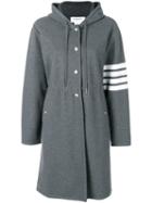 Thom Browne 4-bar Tech Piqué Sport Parka Coat - Grey