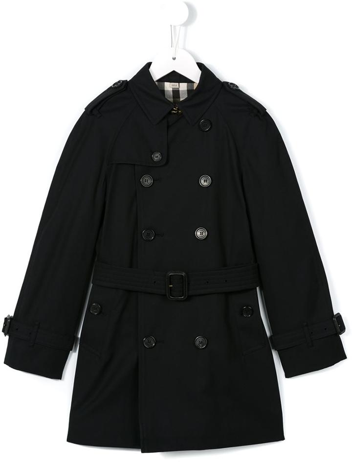 Burberry Kids 'wiltshire' Trench Coat, Boy's, Size: 6 Yrs, Blue