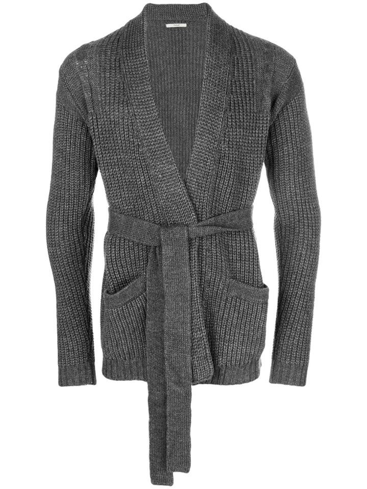 Nuur Belted Cardigan - Grey