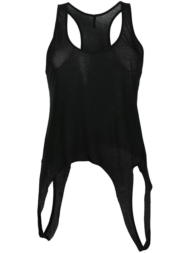 Unravel Project - Slouchy Tank Top - Women - Cotton - S, Women's, Black, Cotton
