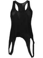 Unravel Project - Slouchy Tank Top - Women - Cotton - S, Women's, Black, Cotton
