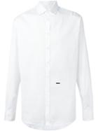 Dsquared2 'mb' Classic Shirt, Men's, Size: 46, White, Cotton/spandex/elastane