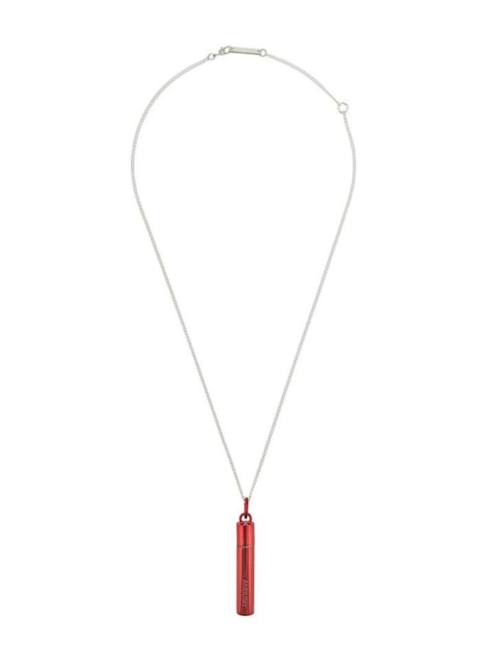Ambush Pill Case Necklace - Red