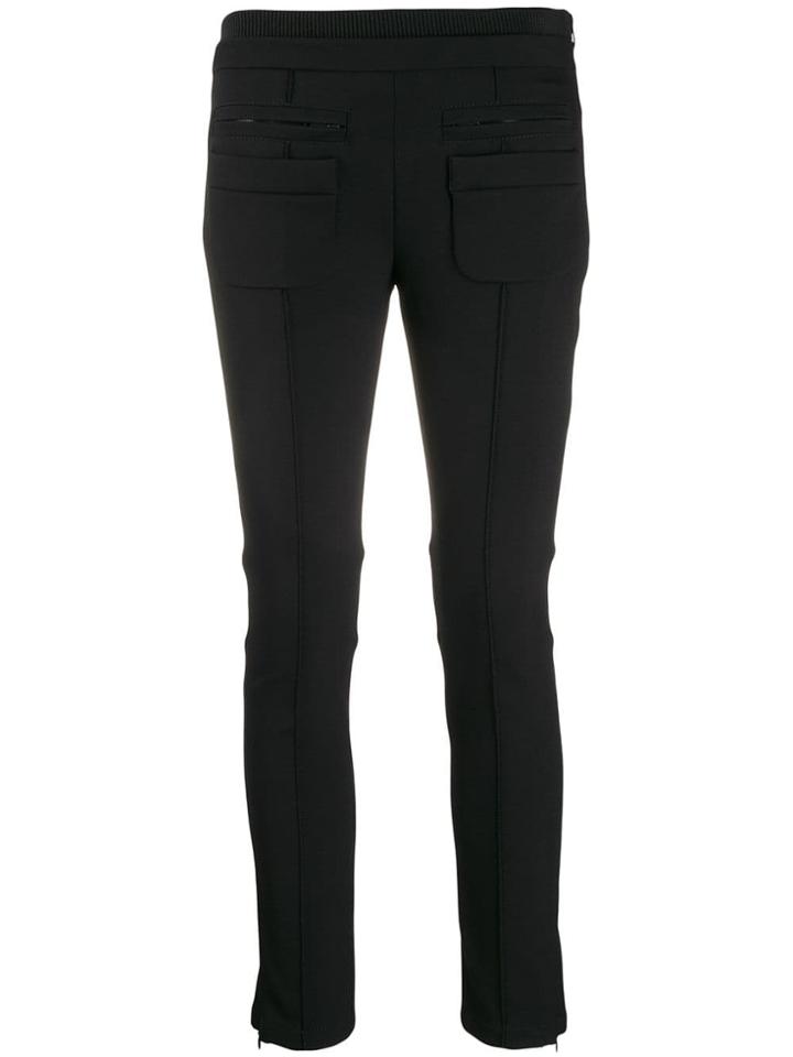 Courrèges Cropped Skinny-fit Trousers - Black