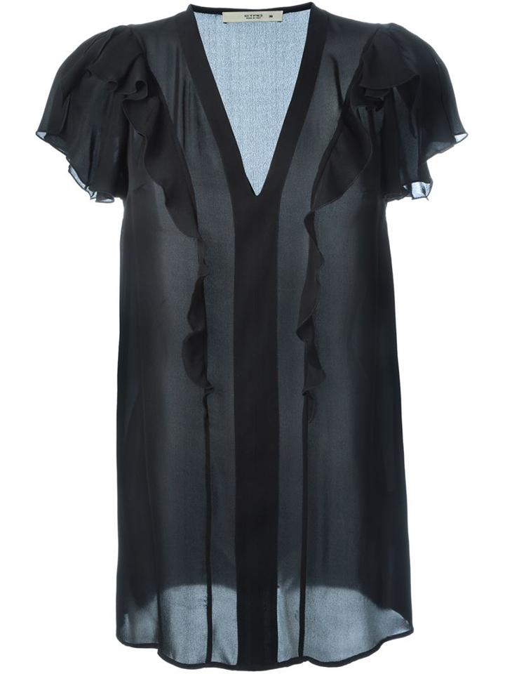 Etro Flutter Sleeve Blouse