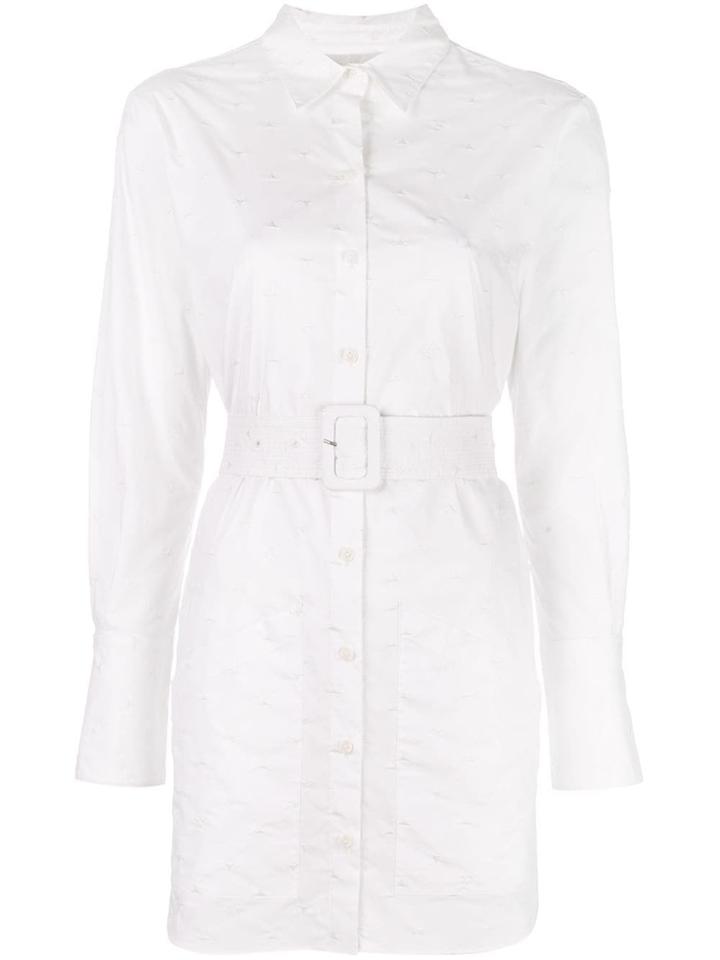 Fleur Du Mal Belted Shirt Dress - White