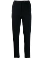 Styland Slim-fit Tapered Trousers - Black