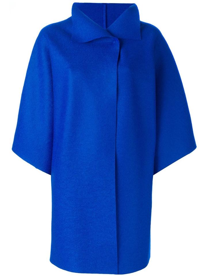 Harris Wharf London Bell-sleeve Coat - Blue