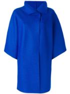 Harris Wharf London Bell-sleeve Coat - Blue