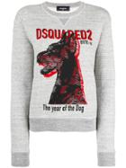 Dsquared2 The Year Of The Dog Print Sweatshirt - Grey