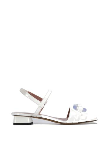 Rayne Patent Sandals - White