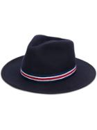 Jacob Cohen Tricolour Trip Fedora - Blue