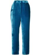 Sies Marjan Regular Velvet Trousers - Blue