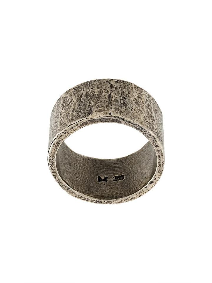 M. Cohen Embossed Ring, Men's, Size: 10, Metallic