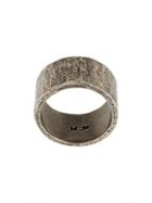 M. Cohen Embossed Ring, Men's, Size: 10, Metallic